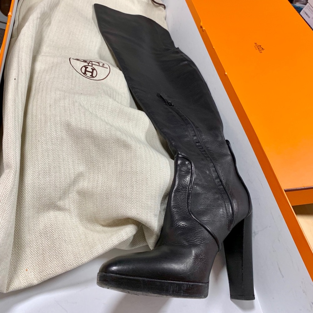 Hermès OTK leather boots - Picture 3 of 8